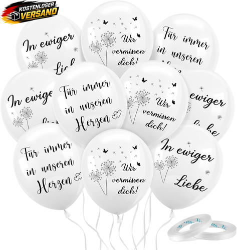Trauer luftballons stück - trauer,