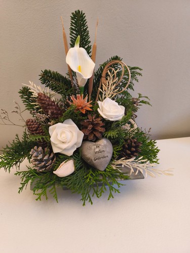 Grabschmuck urnengrab herz - grabschmuck,