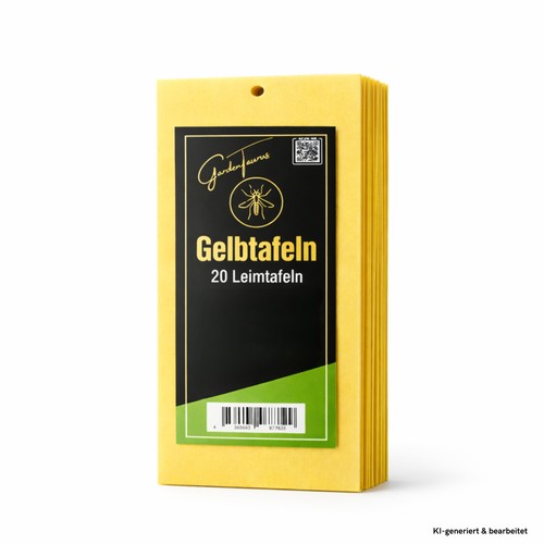 100x leimtafeln gelb 25x10cm - leimtafeln,