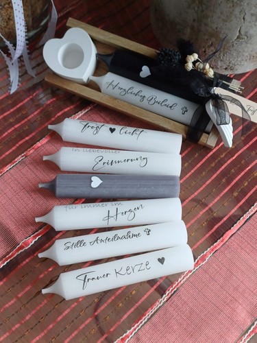 Trauer geschenkset kerze - trauer,