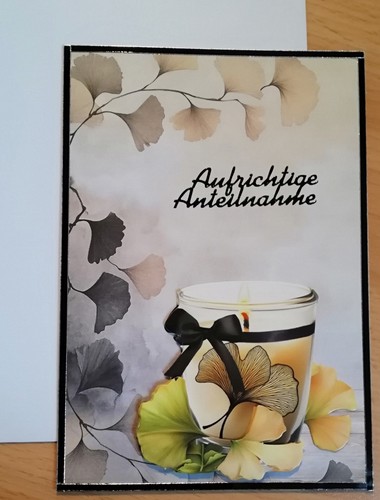 Grußkarte trauer - grußkarte,, trauer-