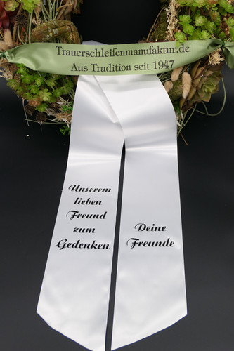 Kranzschleife trauerschleife - kranzschleife,