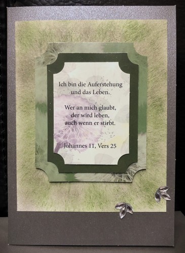 Handgefertigte trauerkarte - handgefertigte,