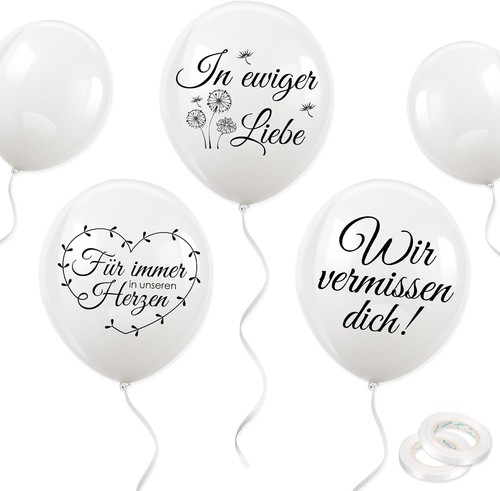 38pcs weiß trauer beerdigung - weiß,
