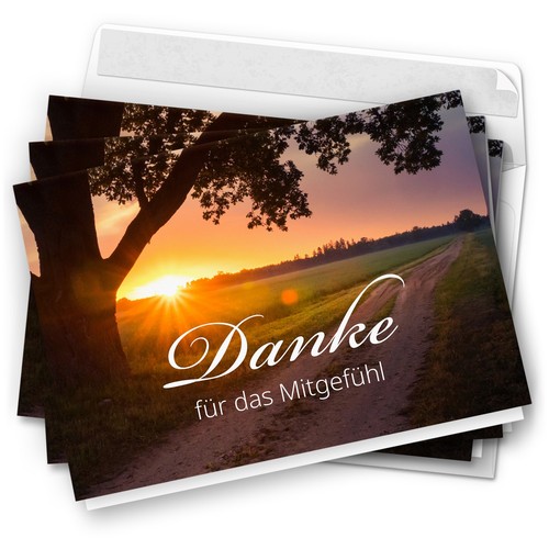 Trauer danksagung set - danksagung,