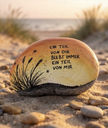 Echt handbemalter naturstein - handbemalter,